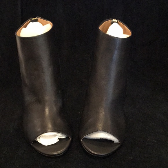 NEW Report Signature sexy Bryanna leather Black Peep Toe Booties boot heels - Picture 7 of 13